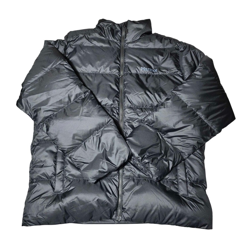 Marmot Guides Down Jacket Men's Size Large Black Puffer Coat NWT M16230-001